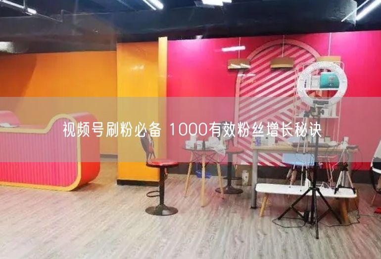 视频号刷粉必备 1000有效粉丝增长秘诀